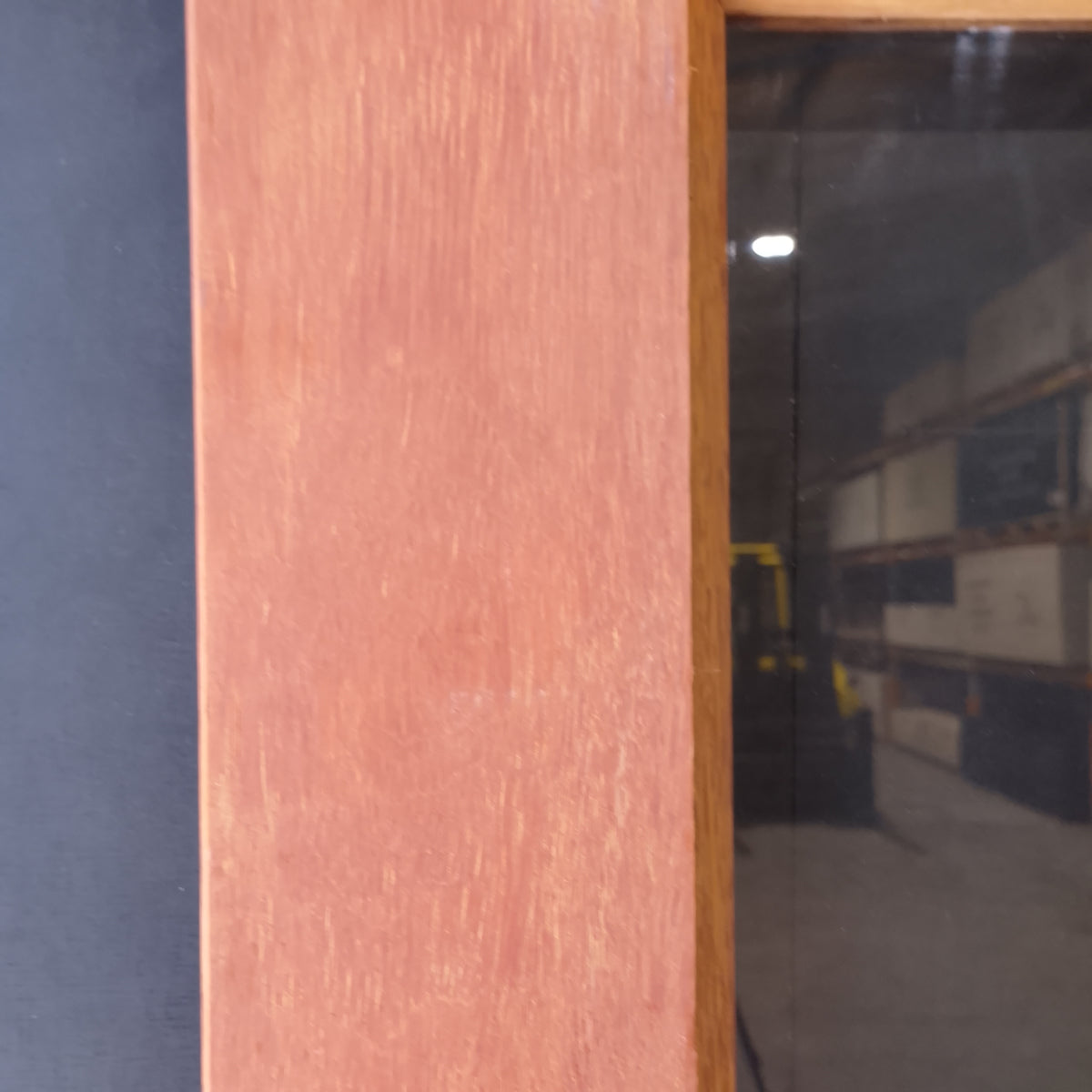 External Timber Door - 2040h x 820w Solid Core w/ 1 X Clear Glass (INF21) *Factory 2nd* 30772