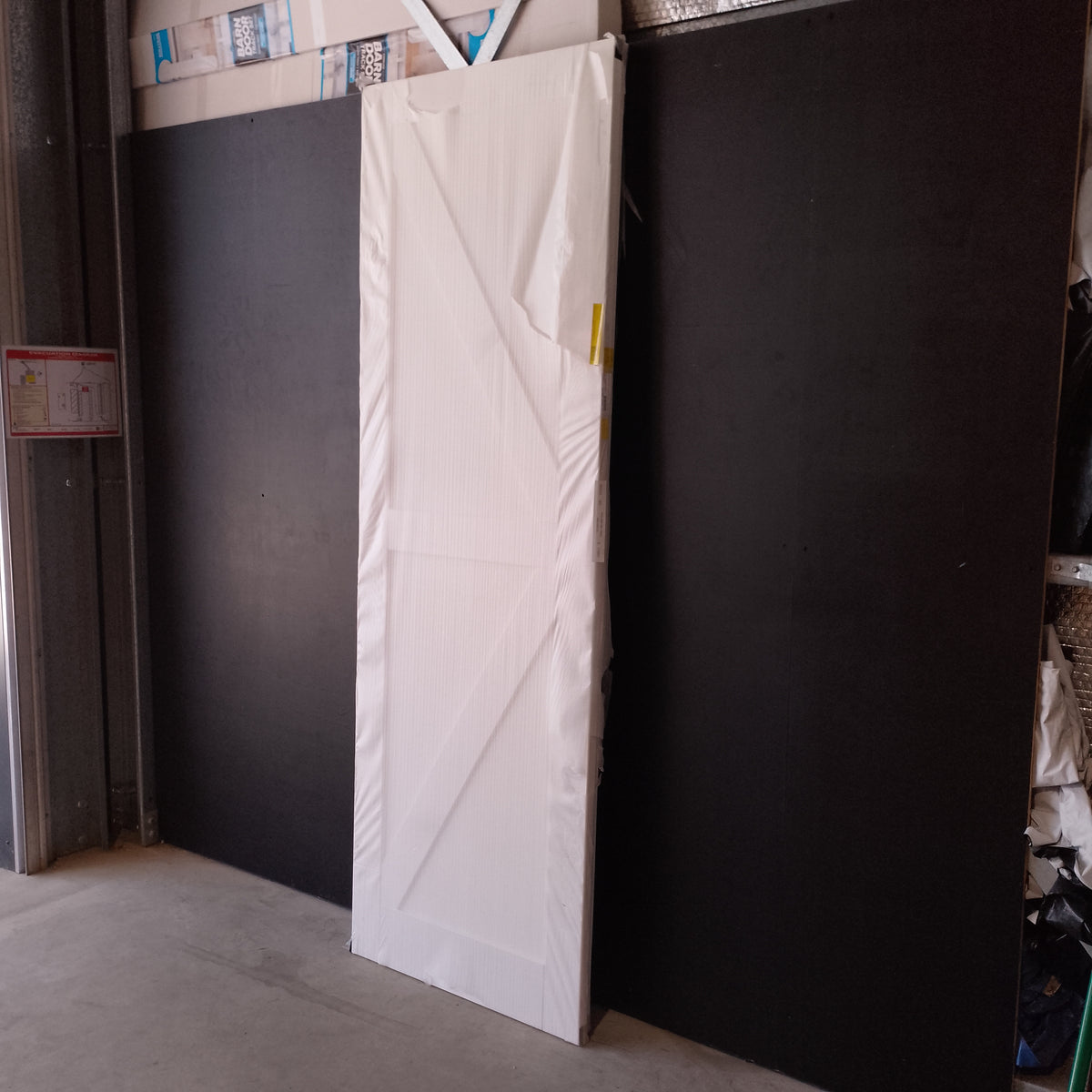 Internal Barn Door - 2450h x 820w Semi-solid Core w/ MDF Infill (PBD2) *Factory 2nd* 30776