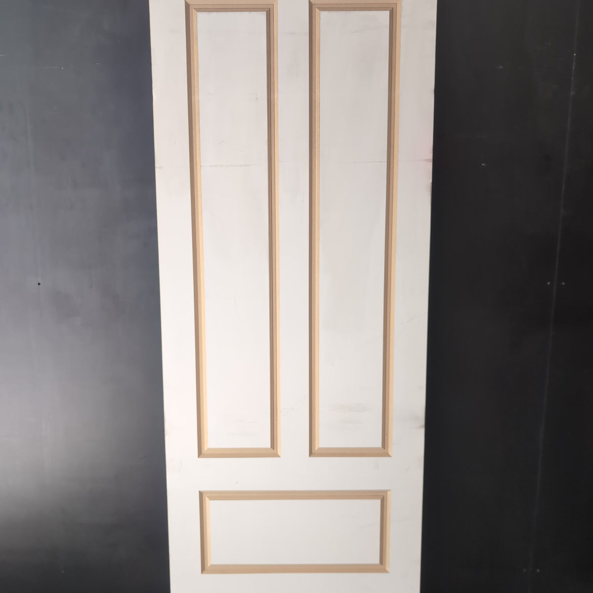Internal Timber Door - 2340h x 920w Semi-solid Core w/ Routered Pattern PBAL6 *Factory 2nd* 30778