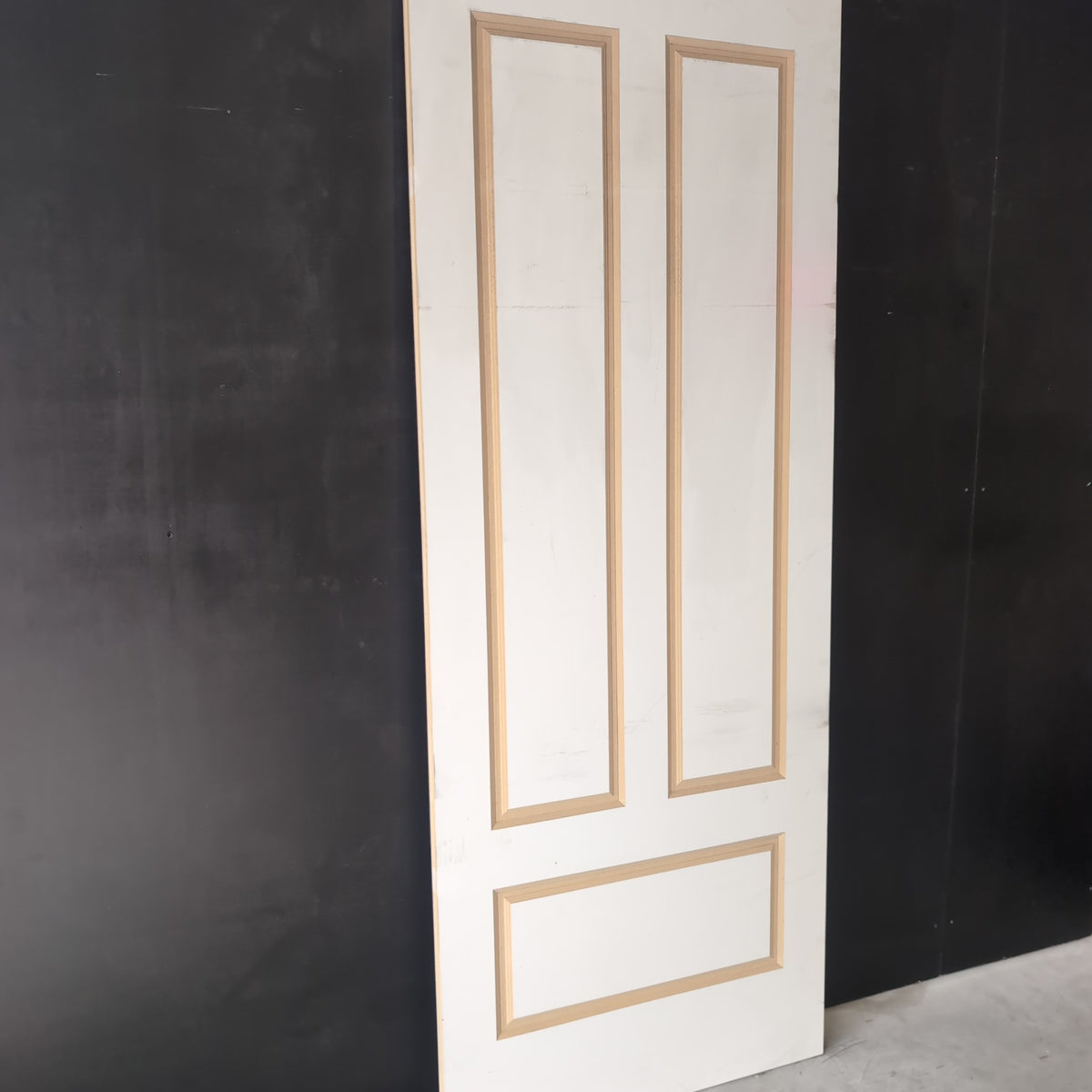 Internal Timber Door - 2340h x 920w Semi-solid Core w/ Routered Pattern PBAL6 *Factory 2nd* 30778