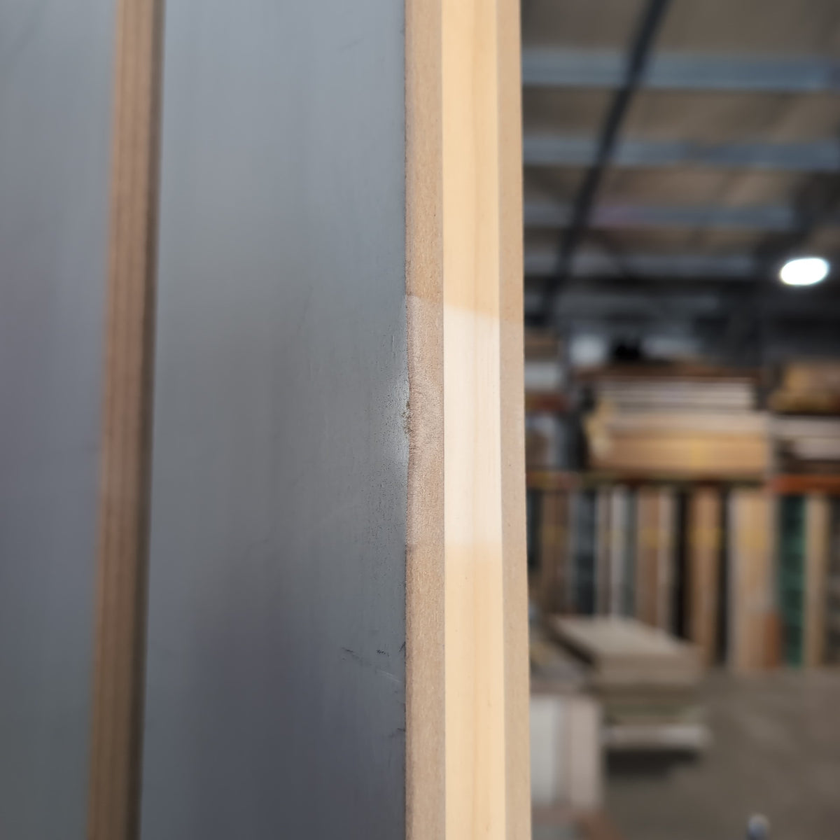 Internal Timber Door - 2340h x 920w Semi-solid Core w/ Routered Pattern PBAL6 *Factory 2nd* 30778