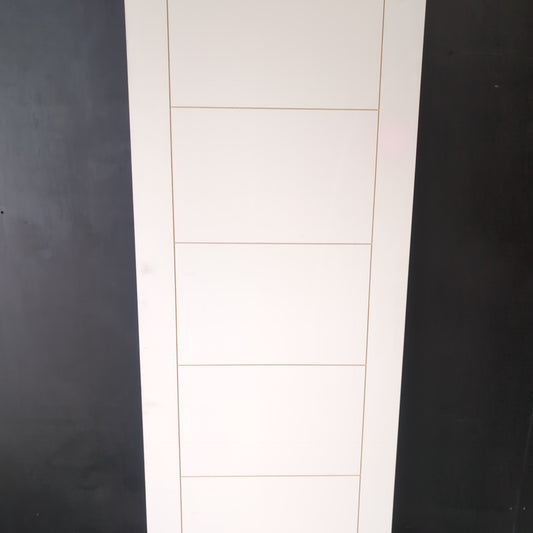 Internal Timber Door - 2040h x 870w Hollow Core w/ Pattern (DECO 13S) *Factory 2nd* 30780