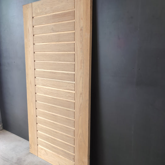 External Timber Door - 2040h x 1020w Solid Core w/ American Oak Veneer AWOWS19H *Factory 2nd* 30784