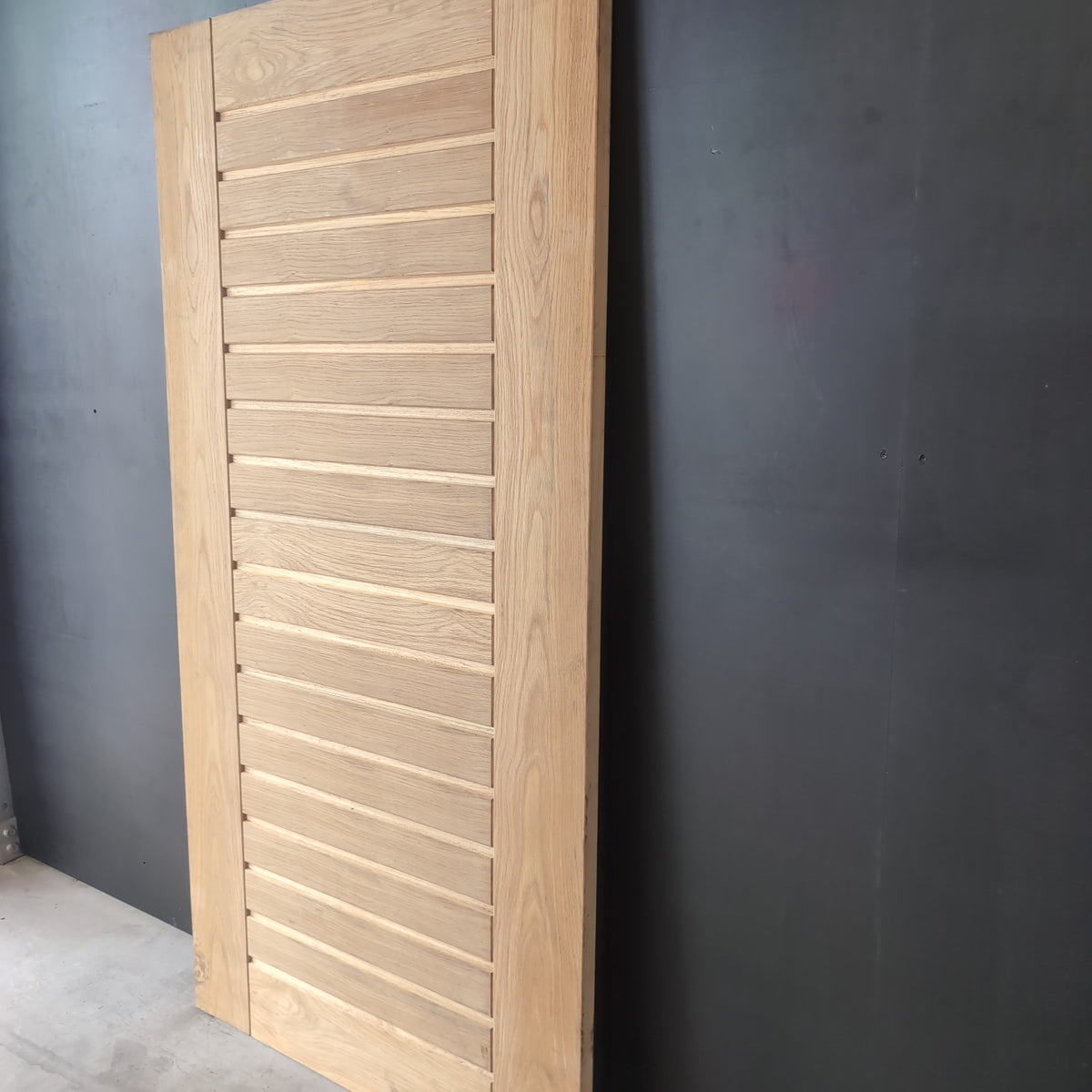 External Timber Door - 2040h x 1020w Solid Core w/ American Oak Veneer AWOWS19H *Factory 2nd* 30784