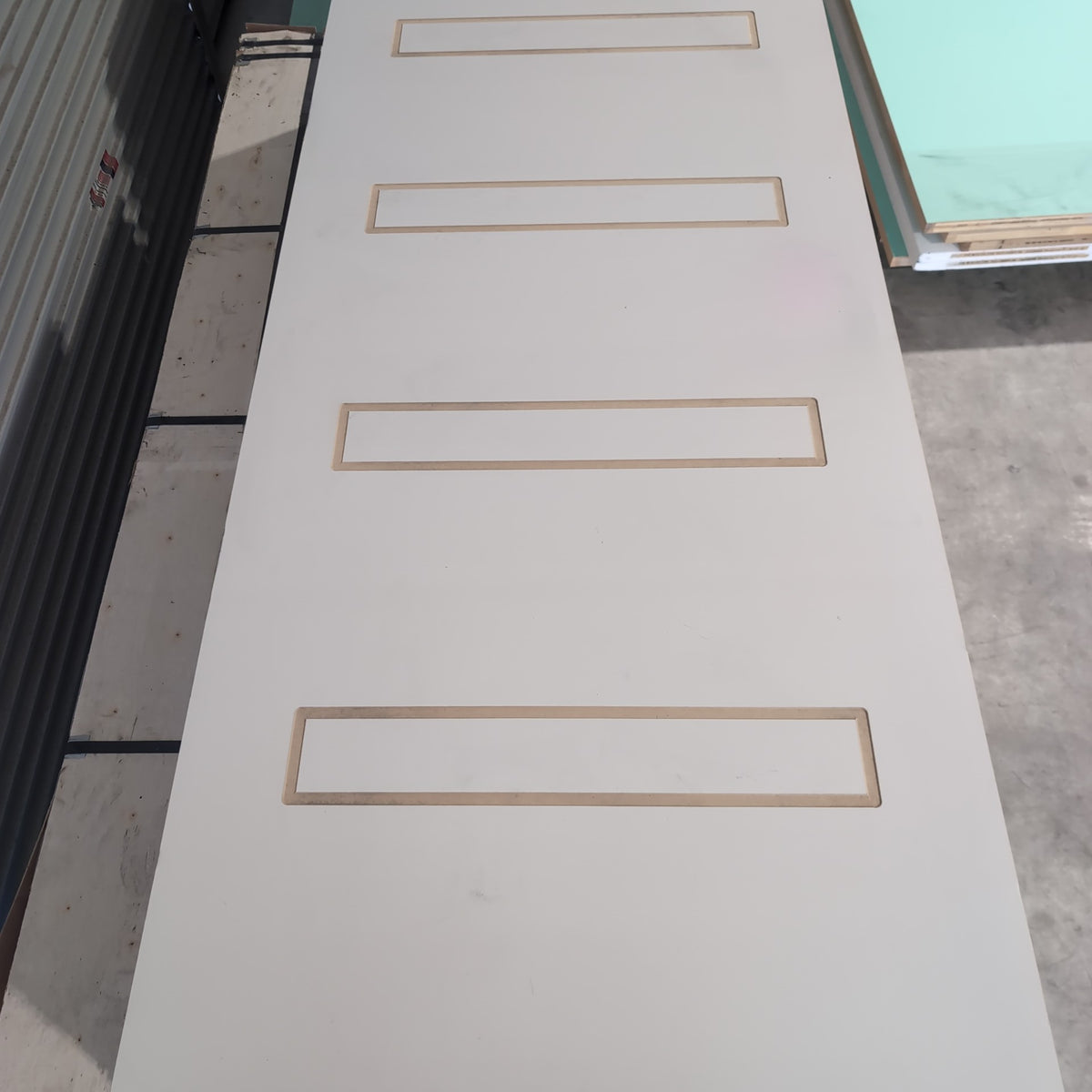 Internal Timber Door - 2040h x 867w Hollow Core w/ Pattern (HA40) *Factory 2nd* 30788