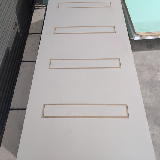 Internal Timber Door - 2040h x 867w Hollow Core w/ Pattern (HA40) *Factory 2nd* 30788