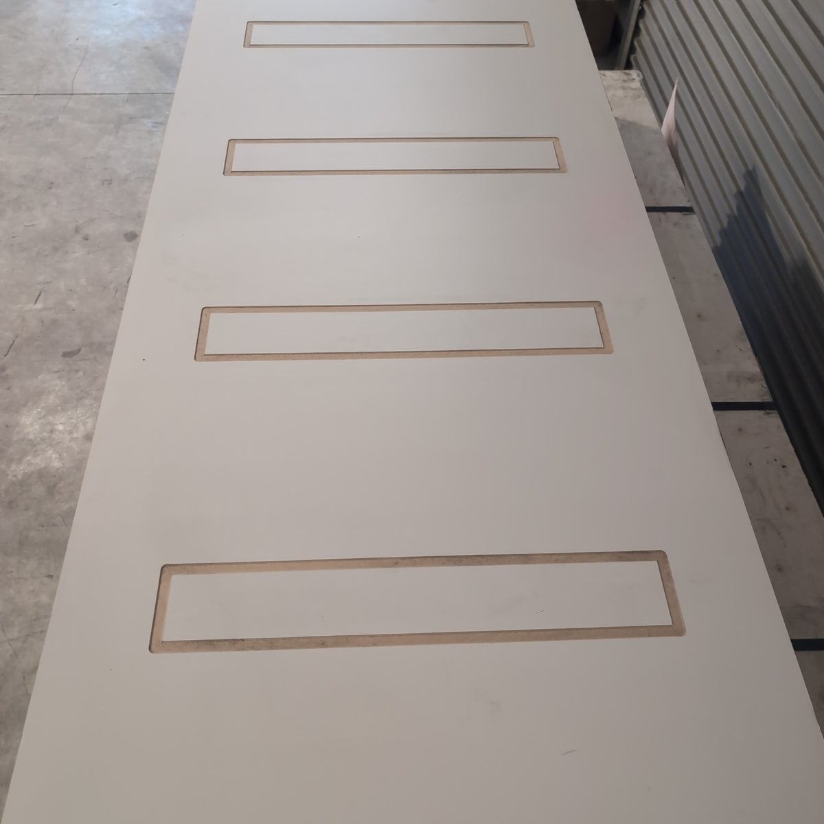 Internal Timber Door - 2040h x 867w Hollow Core w/ Pattern (HA40) *Factory 2nd* 30788