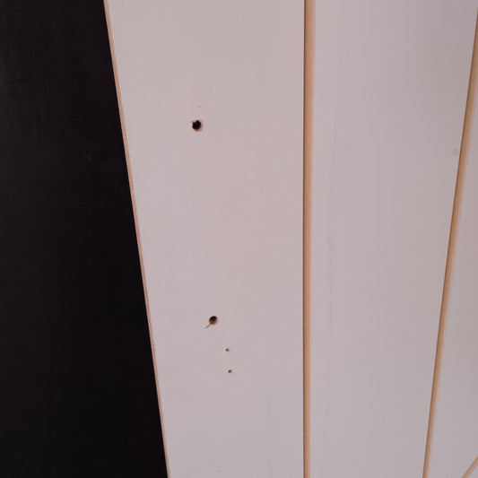 Internal Barn Door - 2150h x 1200w Semi-solid Core w/ Pattern (FBDS2) *Factory 2nd* 30789