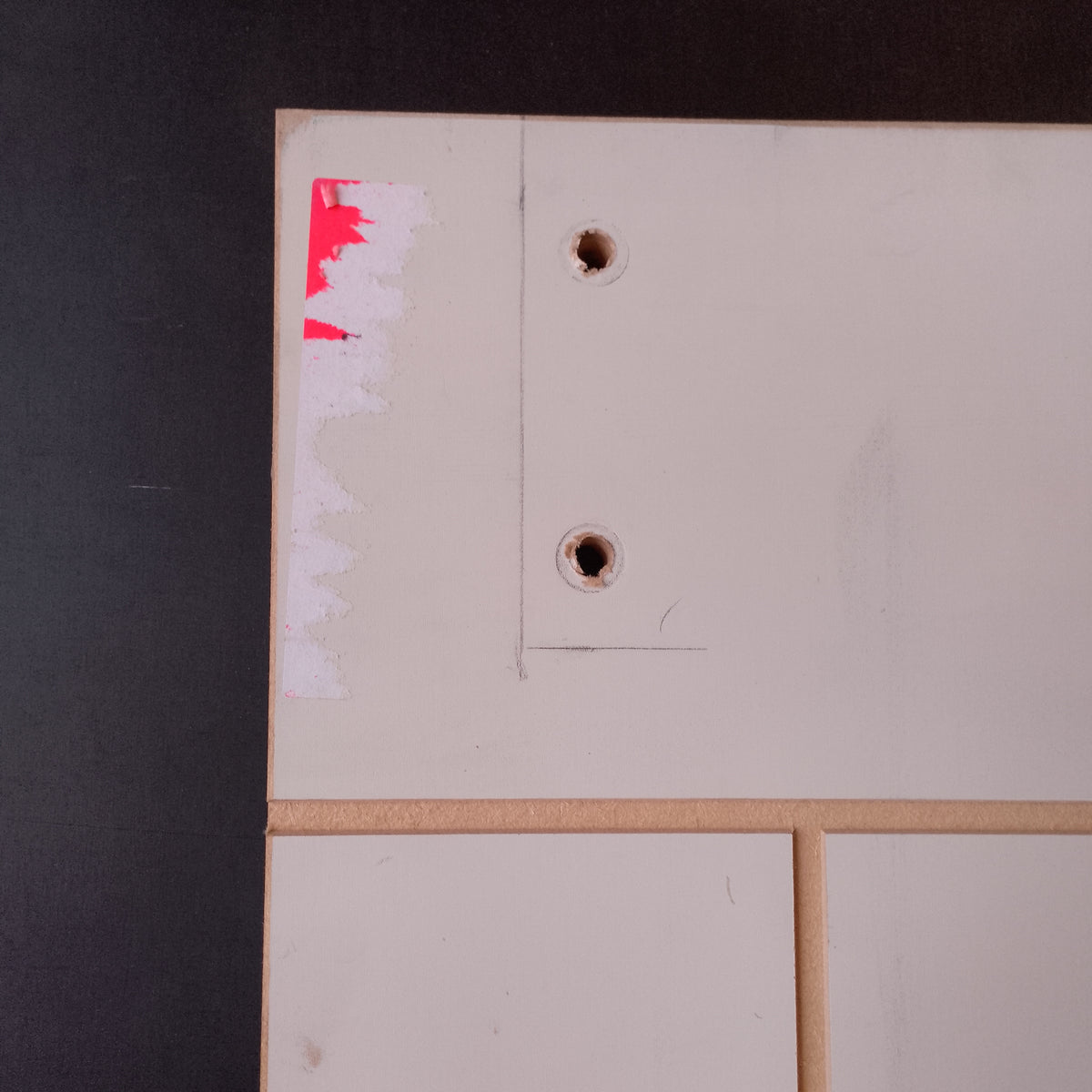 Internal Barn Door - 2150h x 1200w Semi-solid Core w/ Pattern (FBDS2) *Factory 2nd* 30789