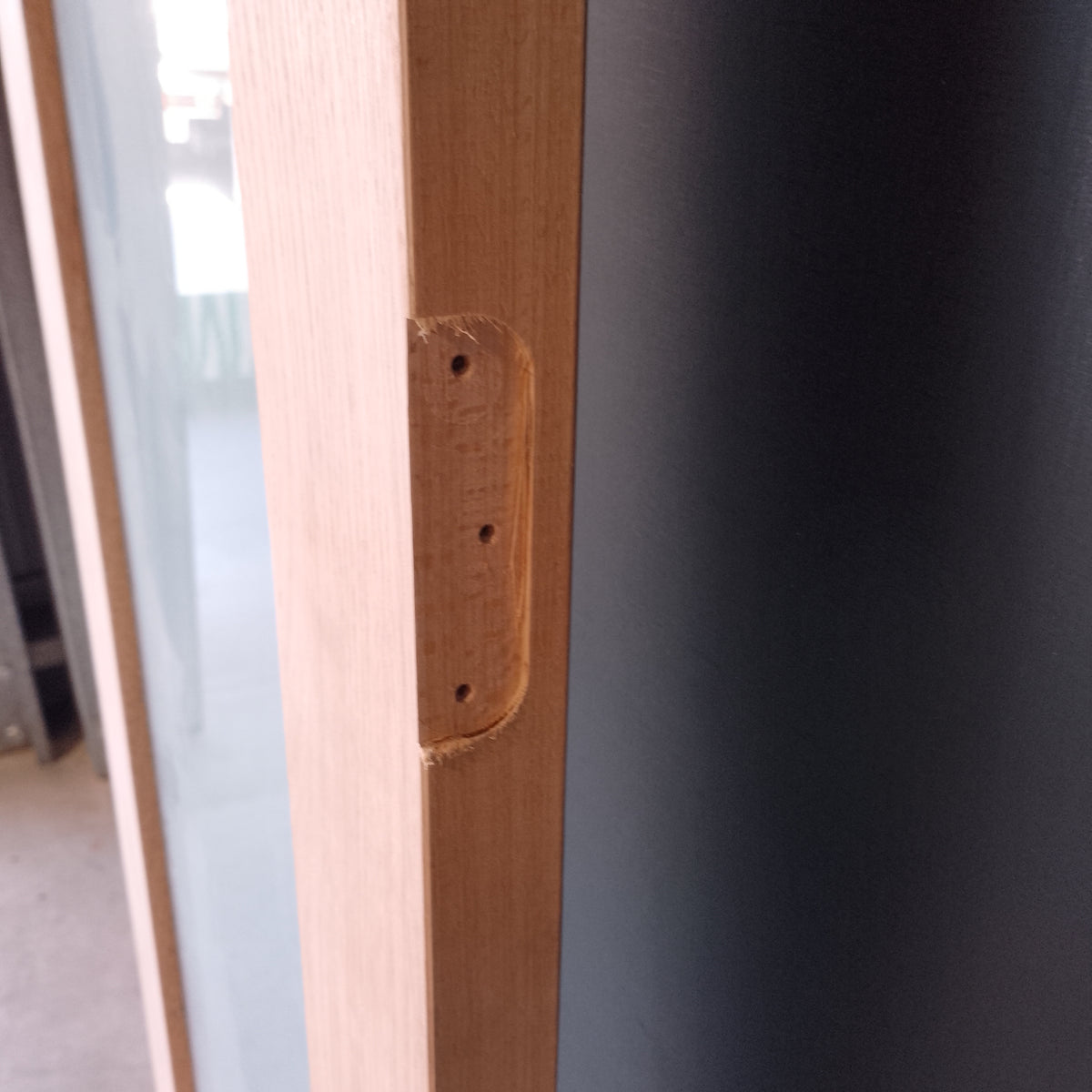 Internal Timber Door - 2340h x 620w Semi-solid Core w/ Obscure Glass (AMOD1GT) *Factory 2nd* 30791
