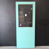 External Timber Door - 2280h x 920w Solid Core w/ 1 X Clear Glass (NO.7) *Factory 2nd* 30792