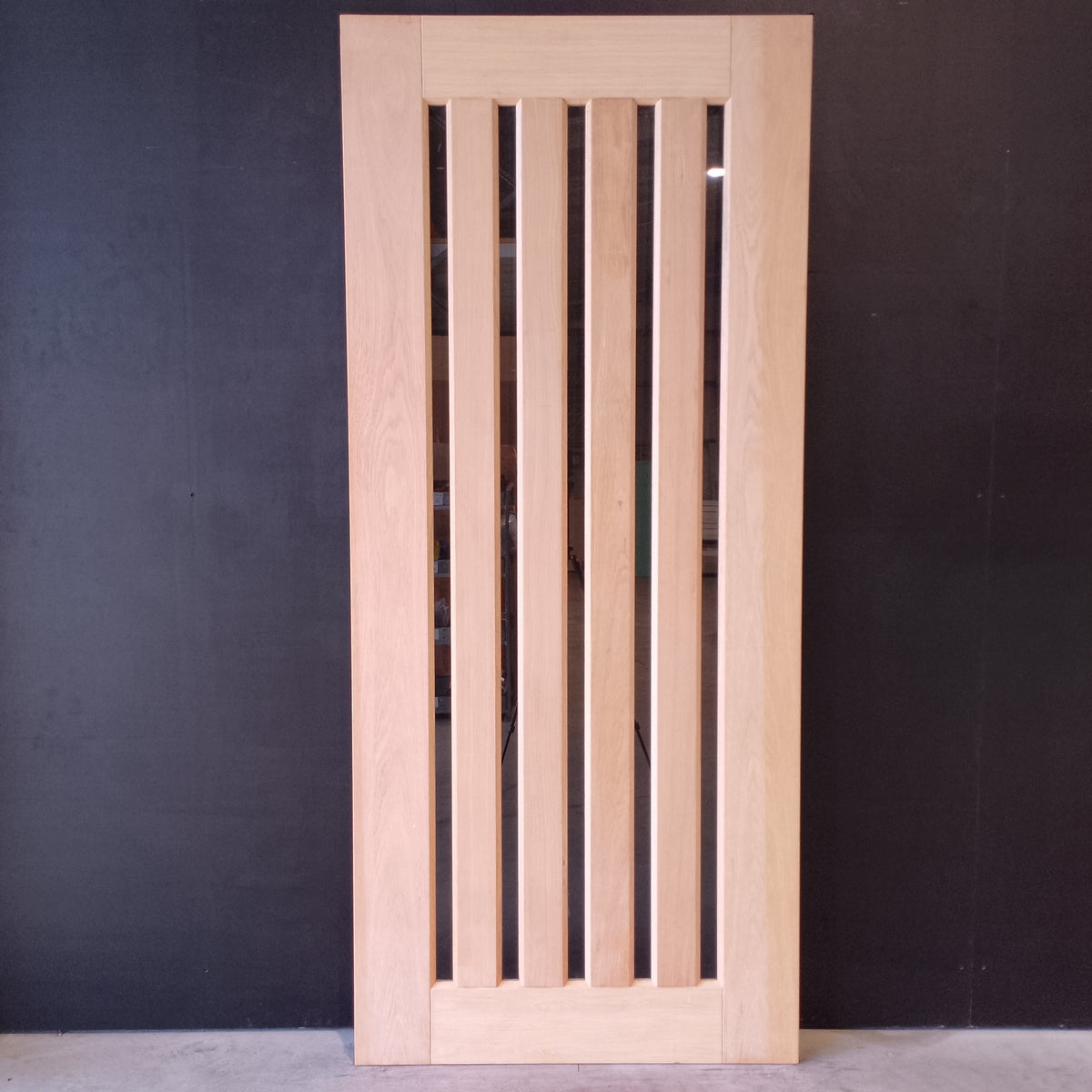 External Timber Door - 2340h x 1020w Solid Core w/ 5 X Clear Glass (AWOWS 5VG) *Factory 2nd* 30794