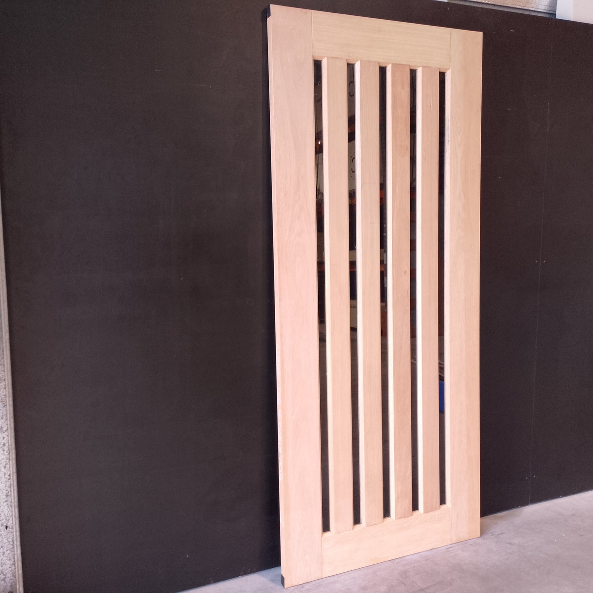 External Timber Door - 2340h x 1020w Solid Core w/ 5 X Clear Glass (AWOWS 5VG) *Factory 2nd* 30794