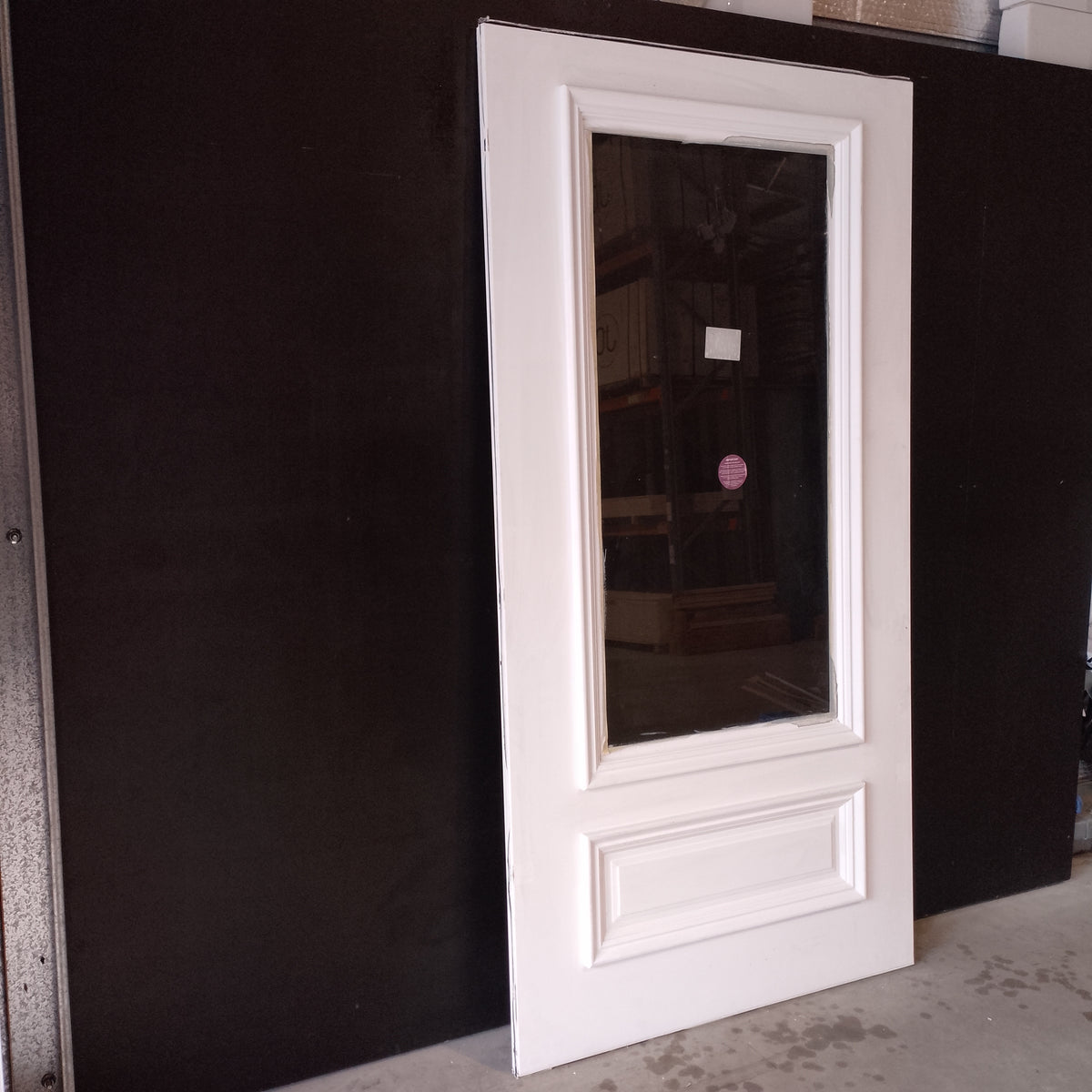 External Timber Door - 2340h x 1200w Solid Core w/ 1 X Clear Glass (PPEN 2G) *Factory 2nd* 30795