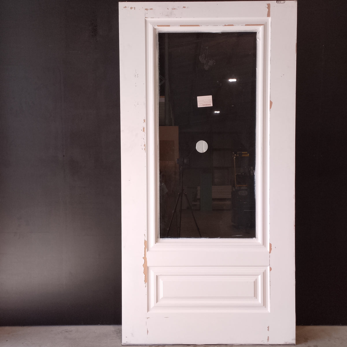 External Timber Door - 2340h x 1200w Solid Core w/ 1 X Clear Glass (PPEN 2G) *Factory 2nd* 30795