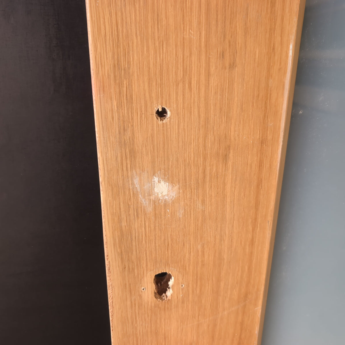 External Timber Door - 2340h x 1200w Solid Core w/ 1 X Obscure Glass (AWO21GT) *Factory 2nd* 30796