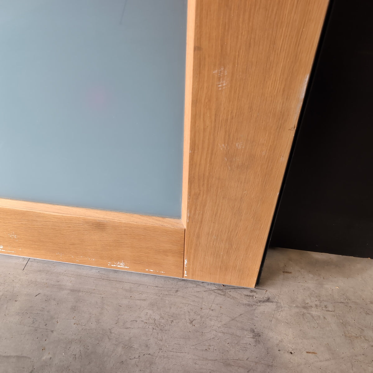 External Timber Door - 2340h x 1200w Solid Core w/ 1 X Obscure Glass (AWO21GT) *Factory 2nd* 30796
