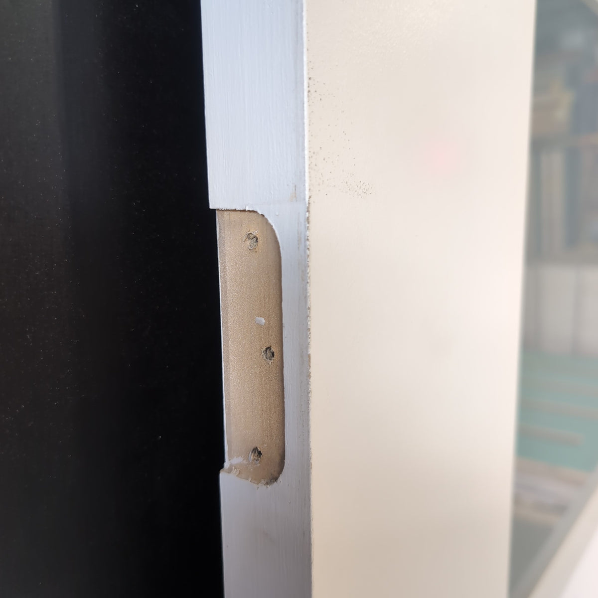 External Timber Door - 2340h x 1200w Solid Core w/ 4 X Obscure Glass (PMAD4G) *Factory 2nd* 30797