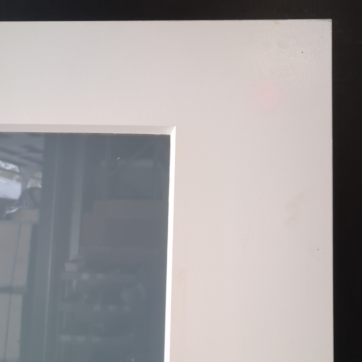 External Timber Door - 2340h x 1200w Solid Core w/ 4 X Obscure Glass (PMAD4G) *Factory 2nd* 30797