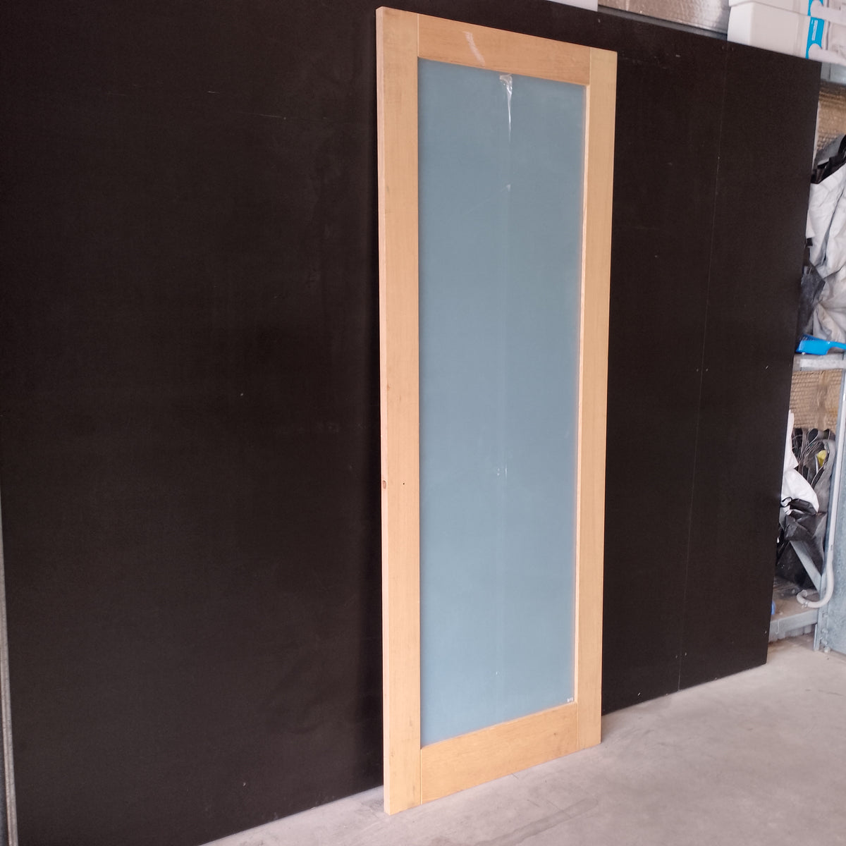 Internal Timber Door - 2340h x 870w Semi-solid Core w/ Obscure Glass (AMOD1GT) *Factory 2nd* 30798