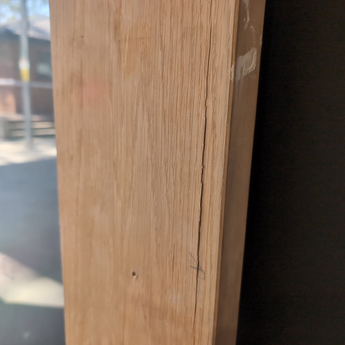 External Timber Door - 2340h x 1020w Solid Core w/ 1 X Clear Glass (AWOWS21) *Factory 2nd* 30799