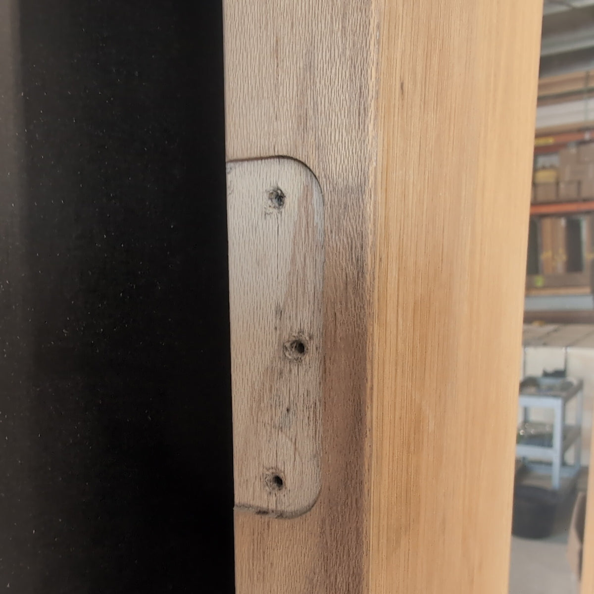 External Timber Door - 2340h x 1020w Solid Core w/ 1 X Clear Glass (AWOWS21) *Factory 2nd* 30799