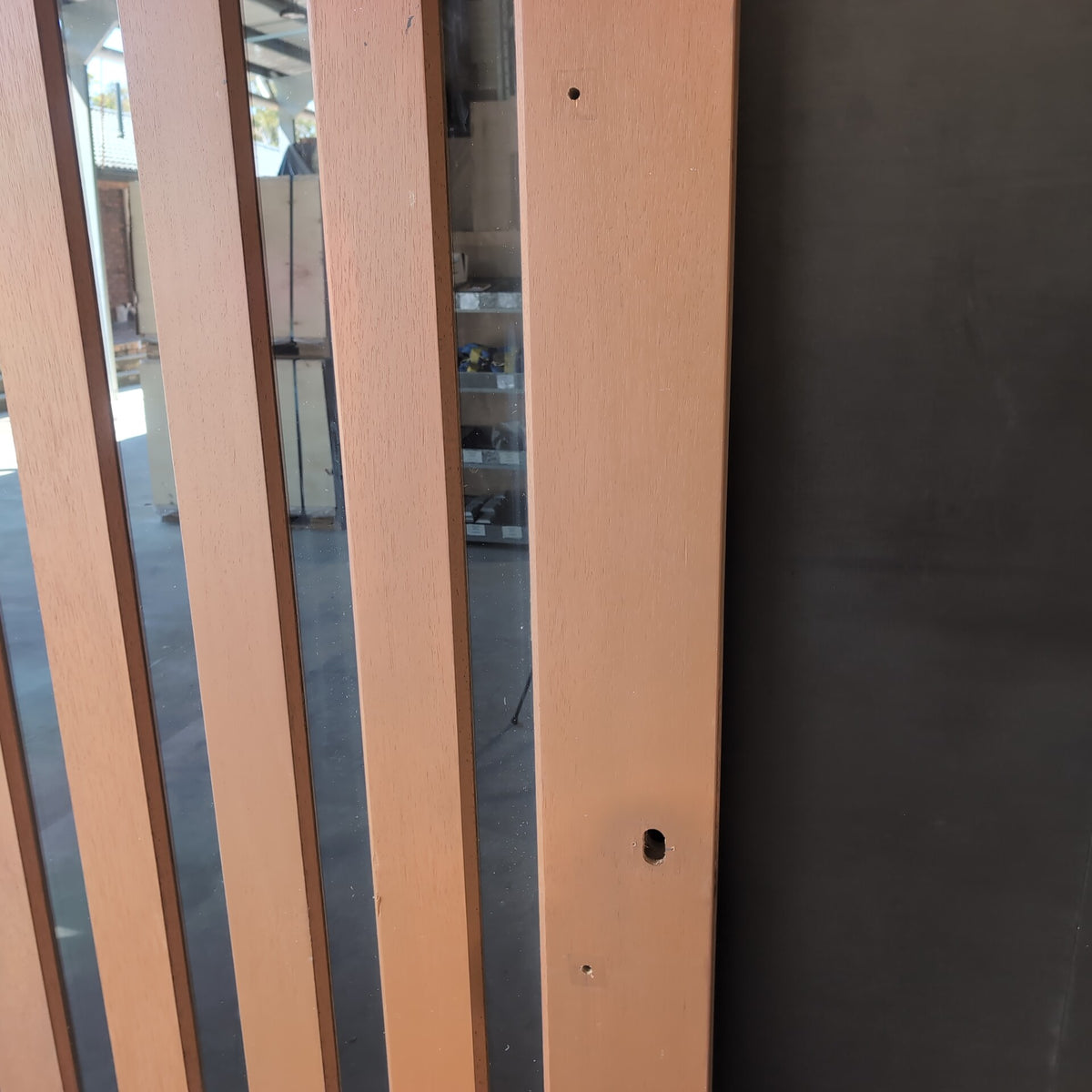 External Timber Door - 2340h x 1200w Solid Core w/ 5 X Clear Glass (INFWS 5VG) *Factory 2nd* 30800