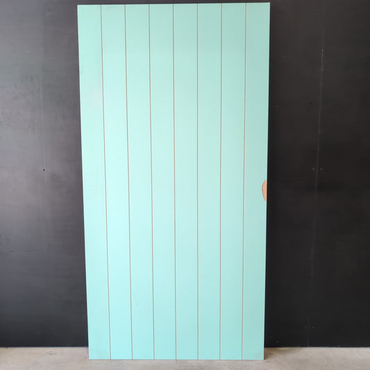 External Timber Door - 2340h x 1200w Hollow Core w/ Pattern (DECO 4S) *Factory 2nd* 30803