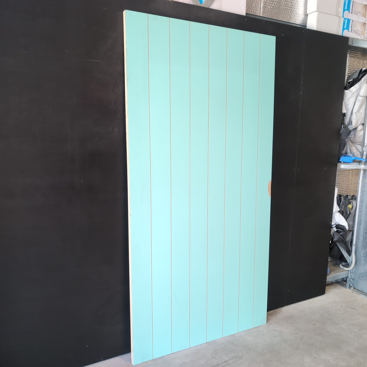 External Timber Door - 2340h x 1200w Hollow Core w/ Pattern (DECO 4S) *Factory 2nd* 30803