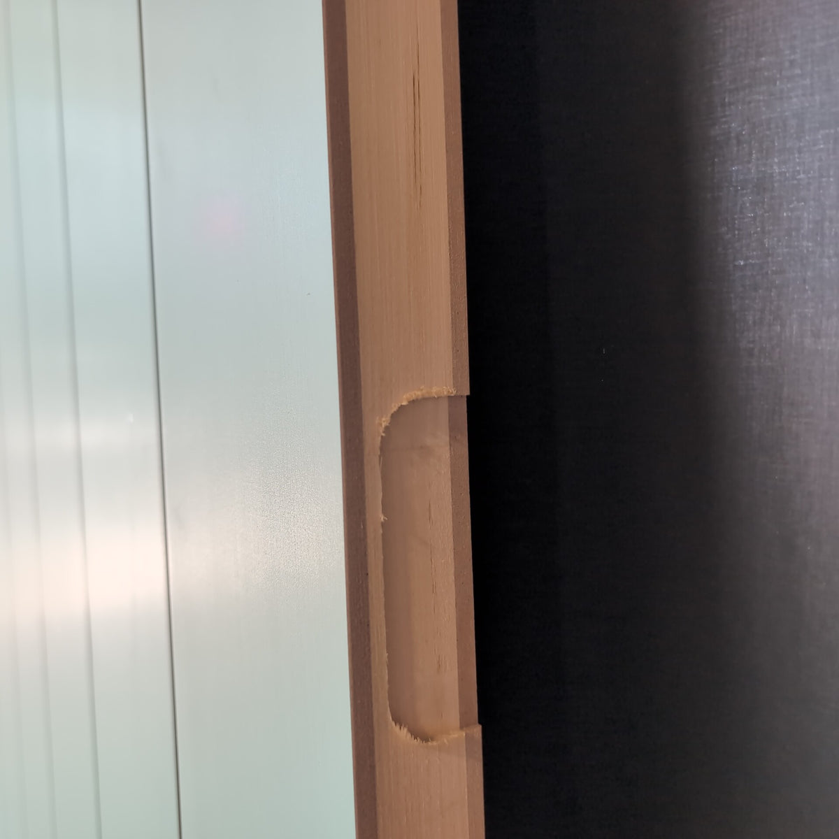 External Timber Door - 2340h x 1200w Hollow Core w/ Pattern (DECO 4S) *Factory 2nd* 30803