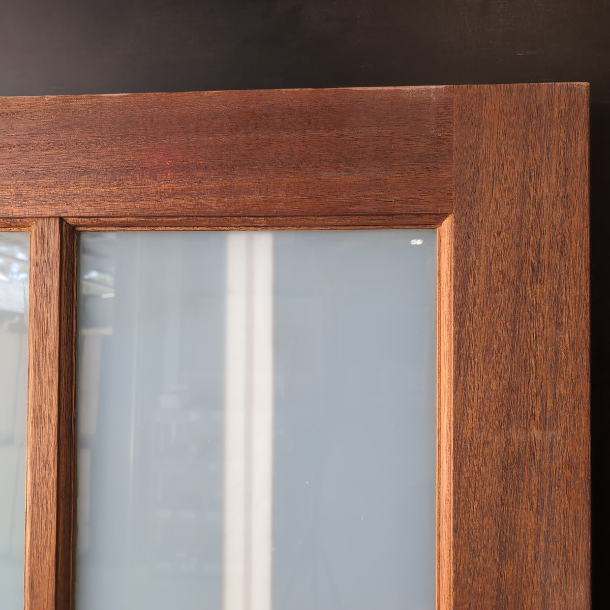 External Timber Door - 2040h x 870w Solid Core w/ 1 X Obscure Glass *Factory 2nd* 30804