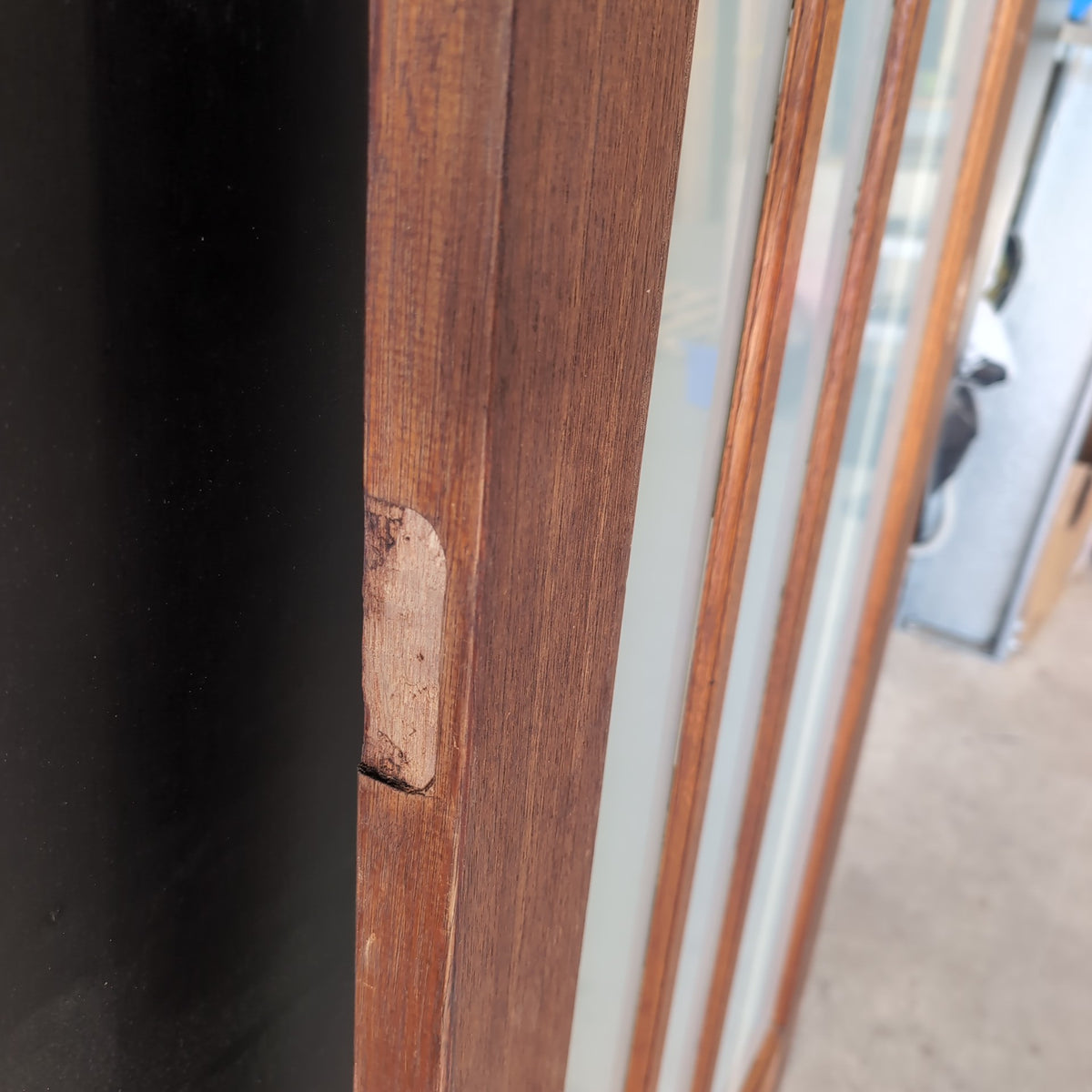 External Timber Door - 2040h x 870w Solid Core w/ 1 X Obscure Glass *Factory 2nd* 30804