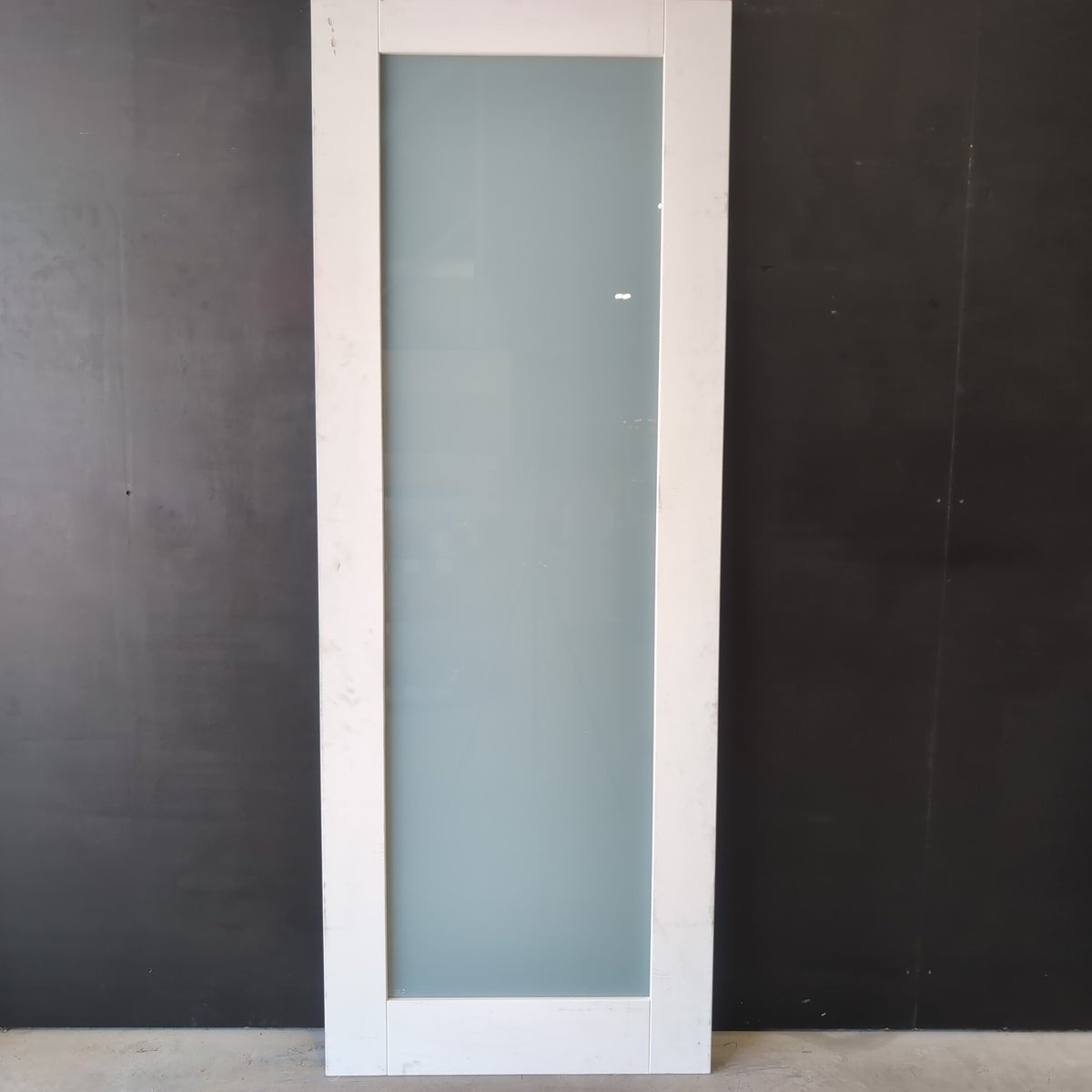 Internal Timber Door - 2340h x 870w Semi-Solid w/ 1 X Obscure Glass (PMOD1GT) *Factory 2nd* 30806