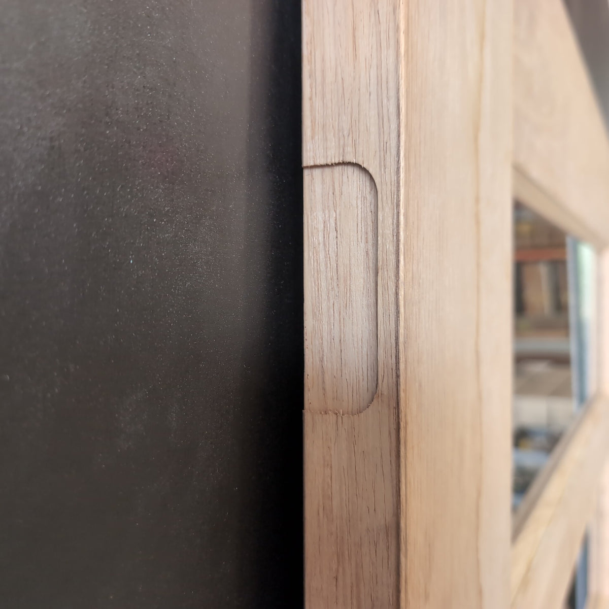 External Timber Door - 2040h x 1200w Solid Core w/ 5 X Clear Glass (AWO5G) *Factory 2nd* 30810