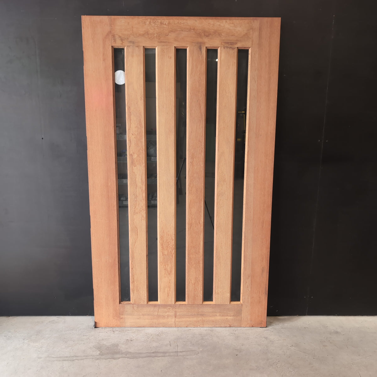 External Timber Door - 2340h x 1200w Solid Core w/ 5x Clear Glass (INFWS 5VG) *Factory 2nd* 30813