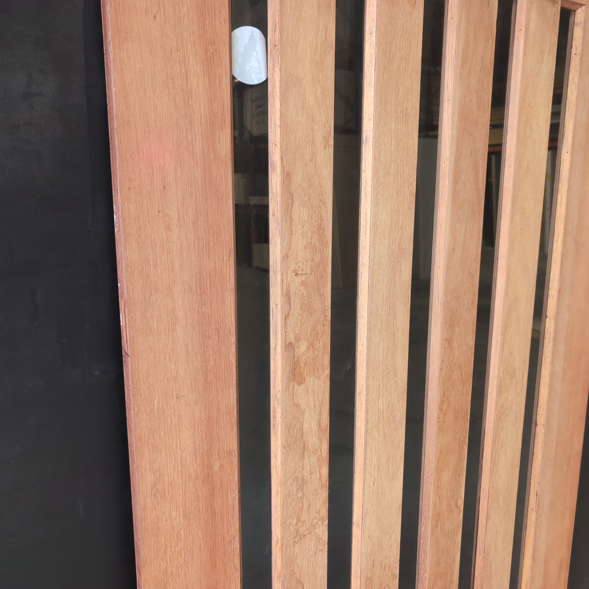 External Timber Door - 2340h x 1200w Solid Core w/ 5x Clear Glass (INFWS 5VG) *Factory 2nd* 30813