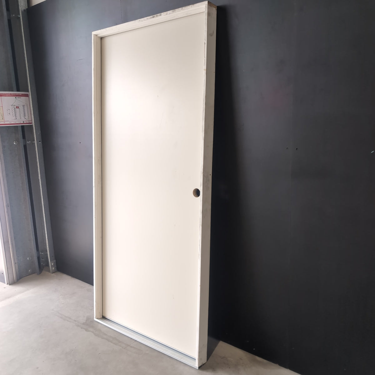Internal Timber Door - Pre-Hung in a 2080h x 960w Frame w/ Plain Redicoat Finish *Factory 2nd* 30817