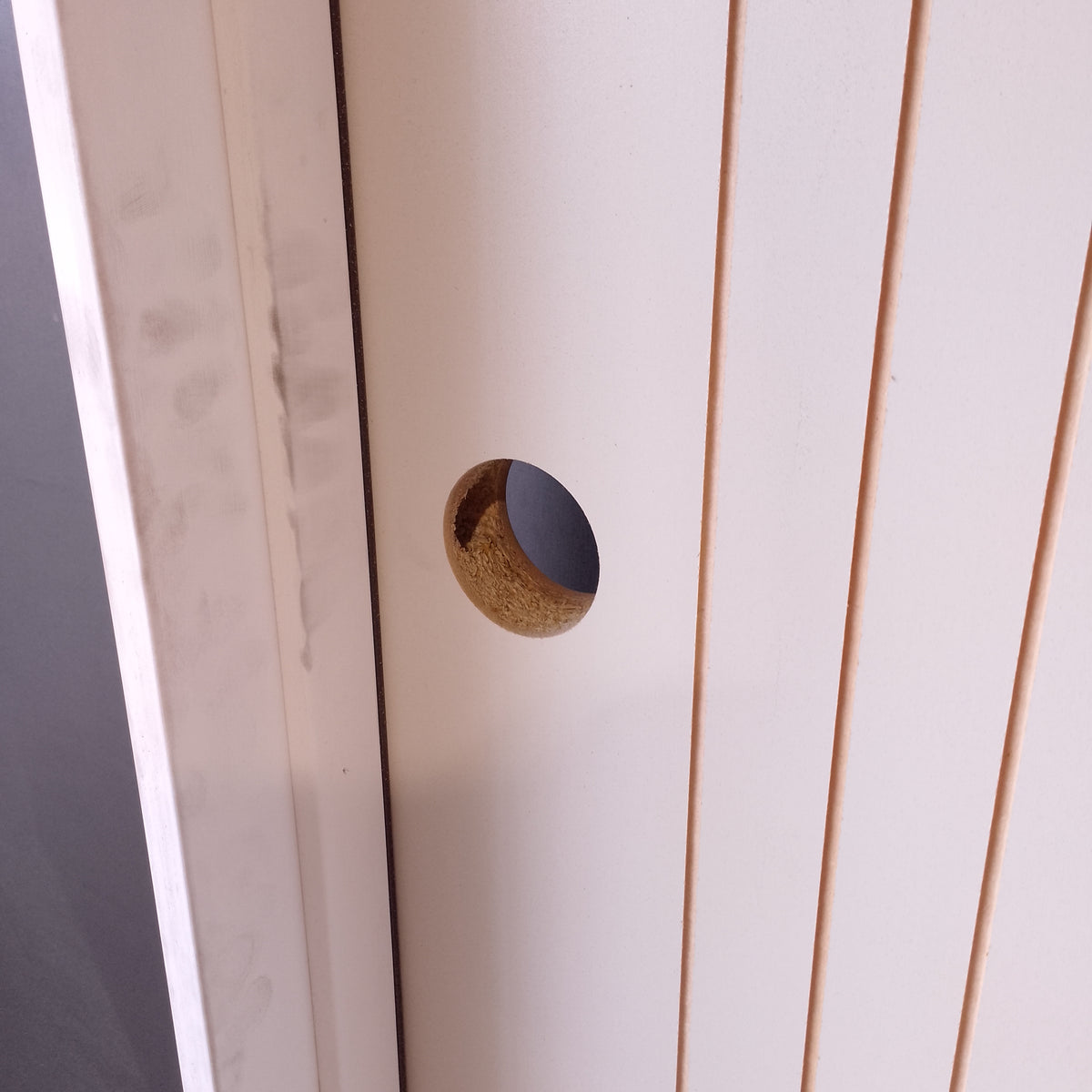 Internal Timber Door - Pre-Hung in a 2100h x912w Frame Hollow Core w/ Pattern (HAG9) *Factory 2nd* 30819