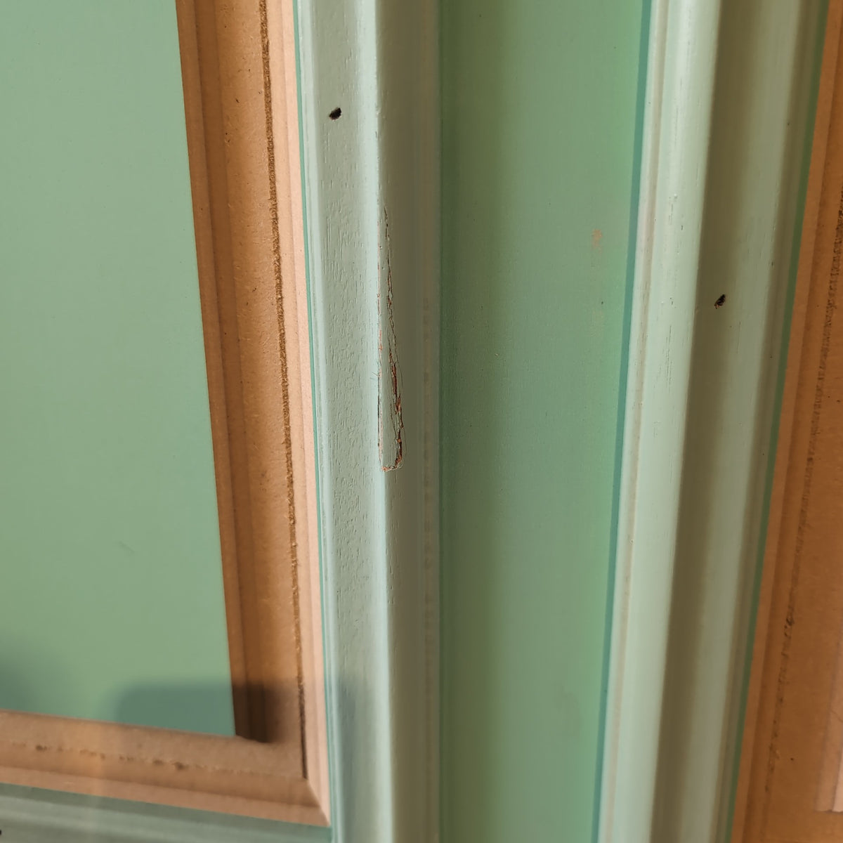 External Timber Door - 2340h x 870w Solid Core w/ 2 X Obscure Glass  (PCL 4G) *Factory 2nd* 30821