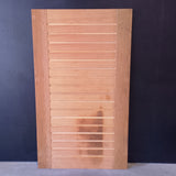 External Timber Door - 2040h x 1200w Solid Core w/ Horizontal Oak Slats AWOWS19H *Factory 2nd* 30822