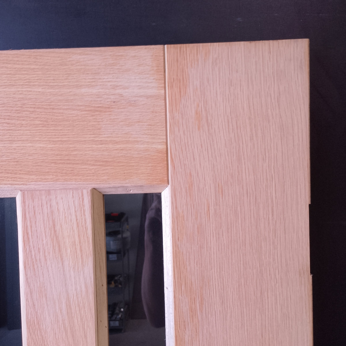 External Timber Door - 2040h x 1200w Solid Core w/ 5 X Clear Glass (AWOWS 5VG) *Factory 2nd* 30823