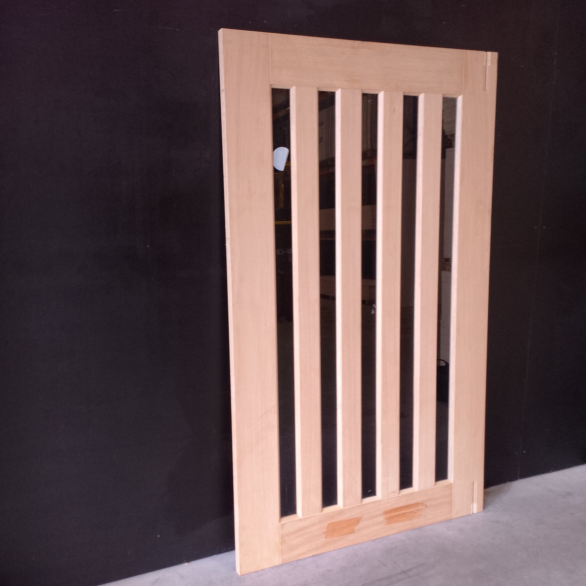 External Timber Door - 2040h x 1200w Solid Core w/ 5 X Clear Glass (AWOWS 5VG) *Factory 2nd* 30824
