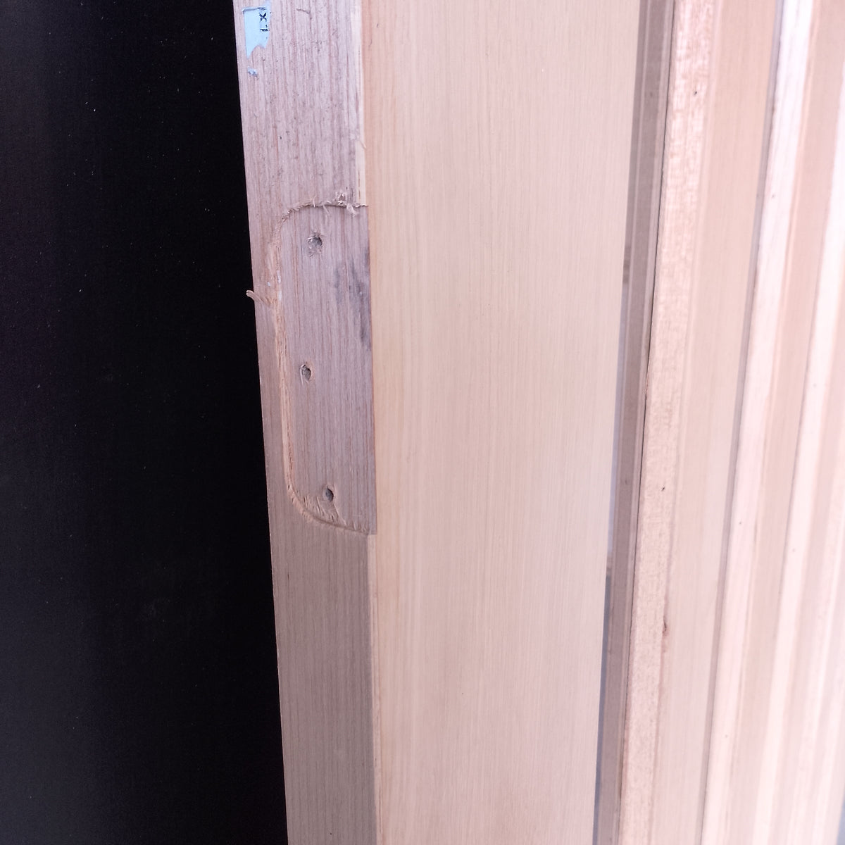 External Timber Door - 2040h x 1200w Solid Core w/ 5 X Clear Glass (AWOWS 5VG) *Factory 2nd* 30824