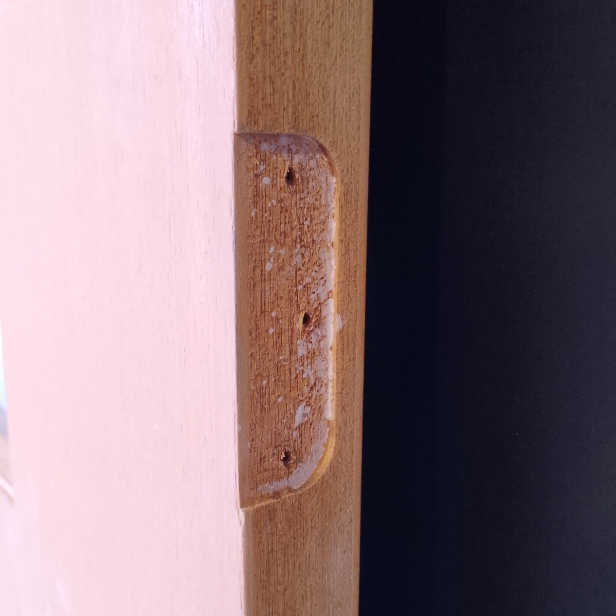 External Timber Door - 2336h x 1020w Solid Core w/ 4 X Clear Glass Timber Veneer (PMAD104) *Factory 2nd* 30828