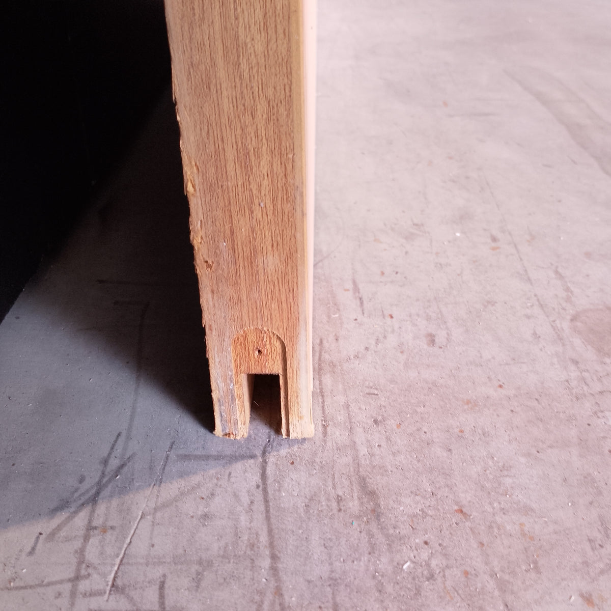 External Timber Door - 2336h x 1020w Solid Core w/ 4 X Clear Glass Timber Veneer (PMAD104) *Factory 2nd* 30828